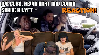 ICE CUBE, KEVIN HART AND CONAN Share A Lyft - Reaction!