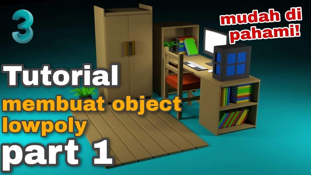 BELAJAR 3DS MAX 2020: Tutorial Membuat Object Low Poly - Part 1 - YouTube