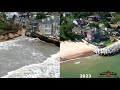 Crazy before  after storms of ogden dunes rebuilding the lakefront