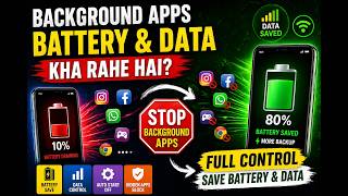 Background Apps Battery &amp; Data Kha Rahe Hai? 😡 Full Control Fix (2026) | Save Battery &amp; Internet