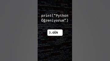 python öğreniyorum 3.gün    #kod #coding #python #yapayzeka #programming #yazılım #code