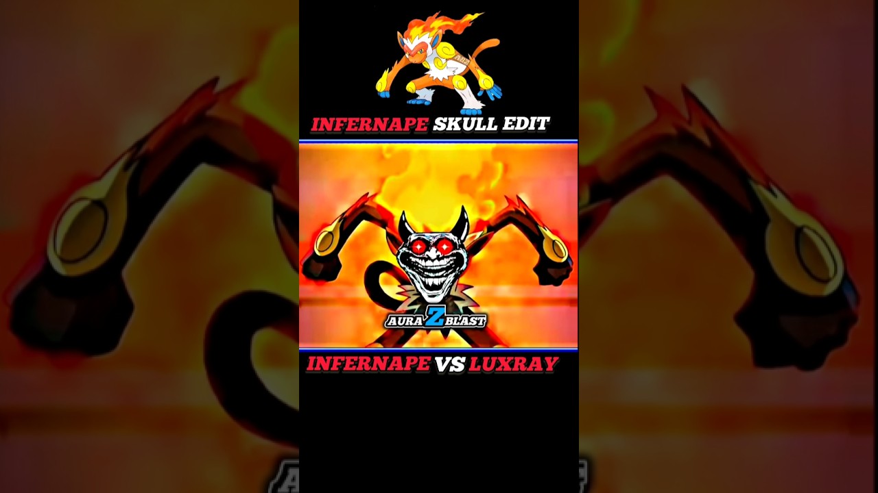 INFERNAPE VS LUXRAY || ASH INFERNAPE TROLL FACE ☠ || 