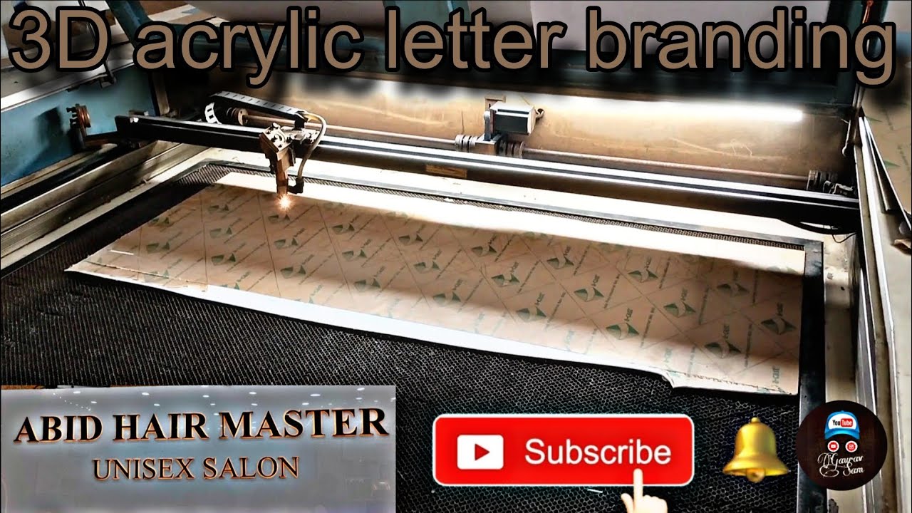 HOW TO MAKE 3D LETTER FULL PROCESS ! How to make and install acrylic letter bending (Gaurav Sam)