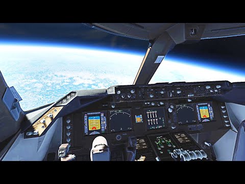 Видео: Летим в космос - Microsoft Flight Simulator