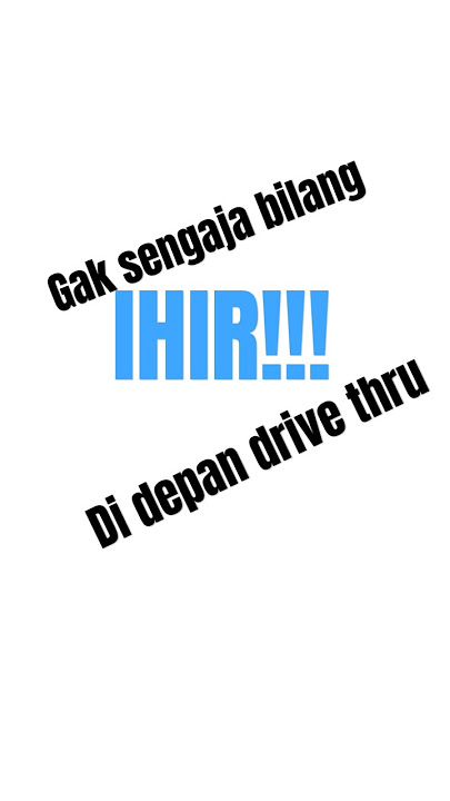 Gak sengaja bilang IHIR di depan drive thru#countryballs @Paluball_012