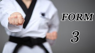 Taegeuk 3 | taekwondo taegeuk 3 | آموزش تکواندو | آموزش فرم سه تکواندو