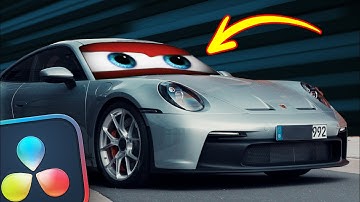 Car eyes blinking effect in Davinci resolve