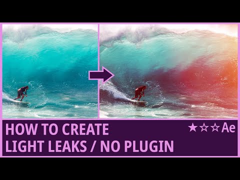 How to Create Light Leaks / Film Burn Overlay in After Effects (No Plugin, Fractal Noise) Tutorial