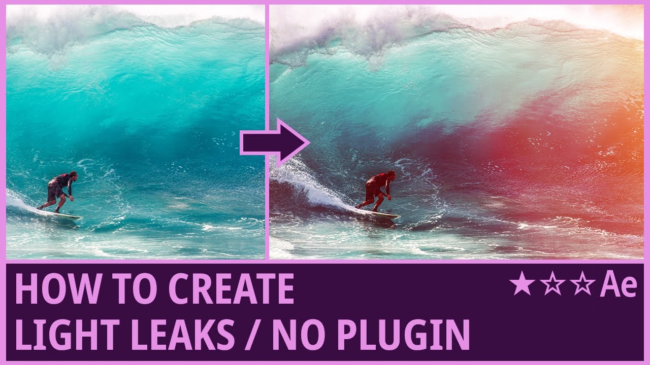 How to Create Light Leaks / Film Burn Overlay in After Effects (No Plugin, Fractal Noise) Tutorial