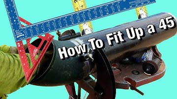 Ho To Fit Up 45 Degree Elbow To Pipe?