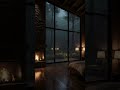 ⚡️ Thunderstorm in Cabin Crackling Fire Deep Sleep #rainsounds #whitenoise #shorts