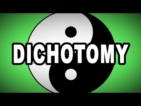 ☯ Learn English Words: DICHOTOMY - Meaning, Vocabulary with Pictures and Examples