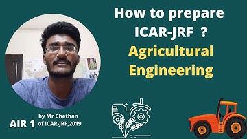 Meet the 1st ranker of ICAR-JRF,2019 in Agricultural Engineering, Mr Chethan
