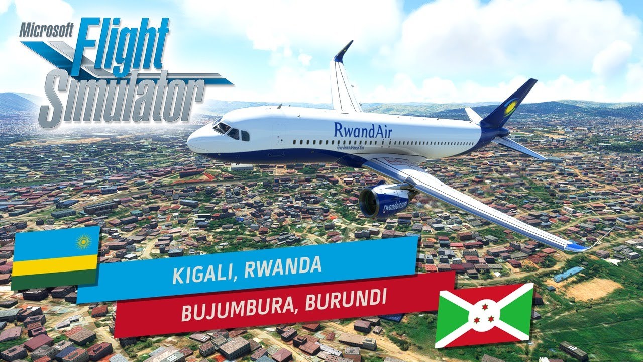 MSFS 2020 World Tour 42 - A320neo - Kigali, Rwanda to Bujumbura, Burundi