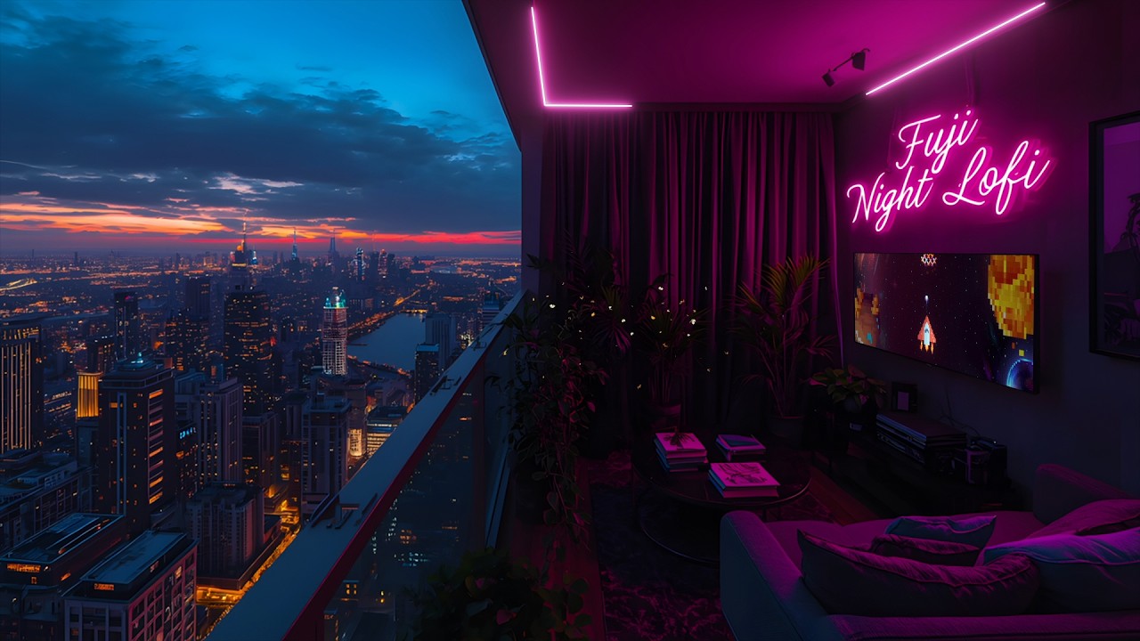 City Sunset Balcony 🌇 Chill Lofi Beats for Deep Relaxation ☕