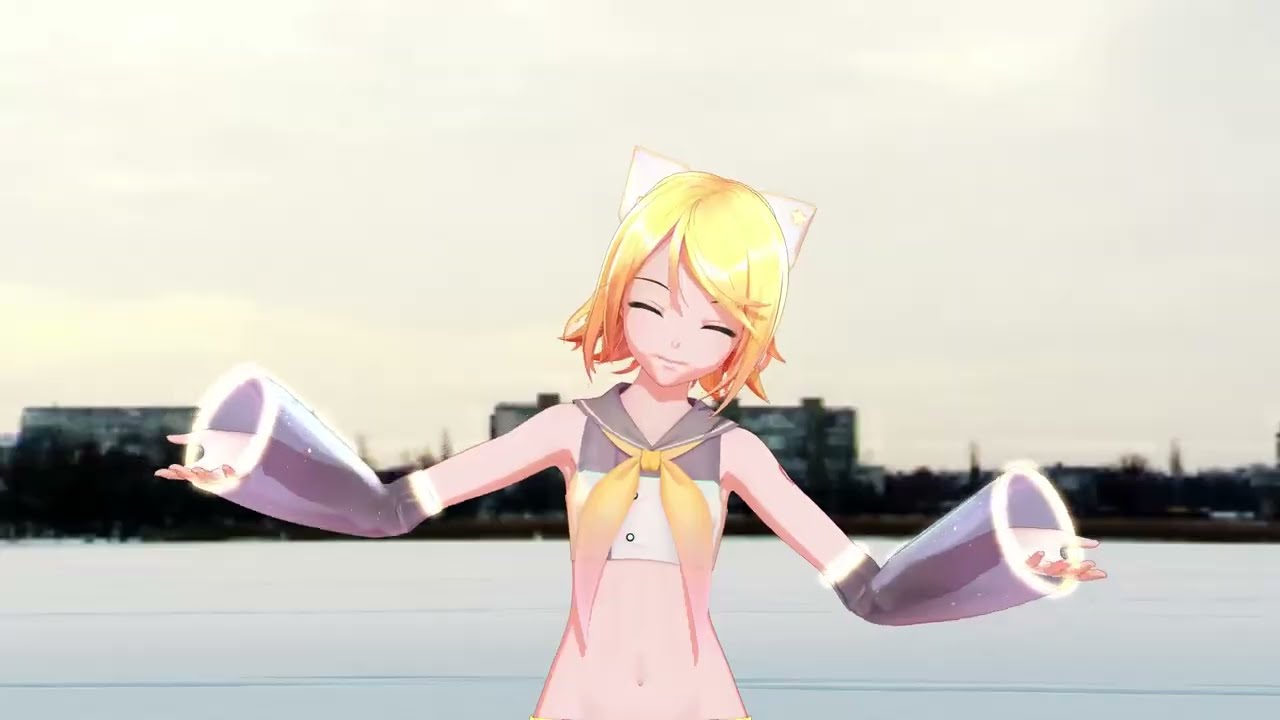 Vocaloid MMD -  Kagamine Rin - Undead Enemy(Giga,Suzumu) YYB式リンちゃんでアンデッドエネミー