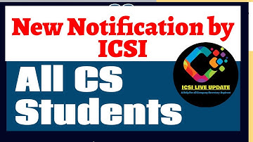 New Update from ICSI to All CS Students who have not completed PDP training #csannouncement