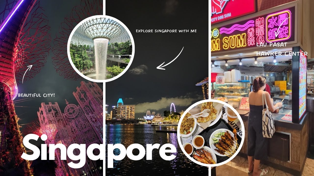 Видеоблог о Сингапуре 🥠 | Лучшая пересадка, аэропорт Чанги, фуд-корт и панорама города 🇸🇬