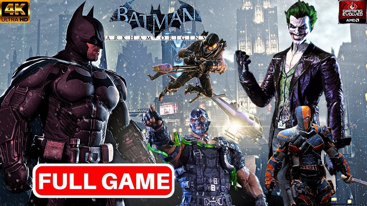BATMAN ARKHAM ORIGINS Gameplay Walkthrough Part 1 FULL GAME [4K 60FPS PC] - No Commentary