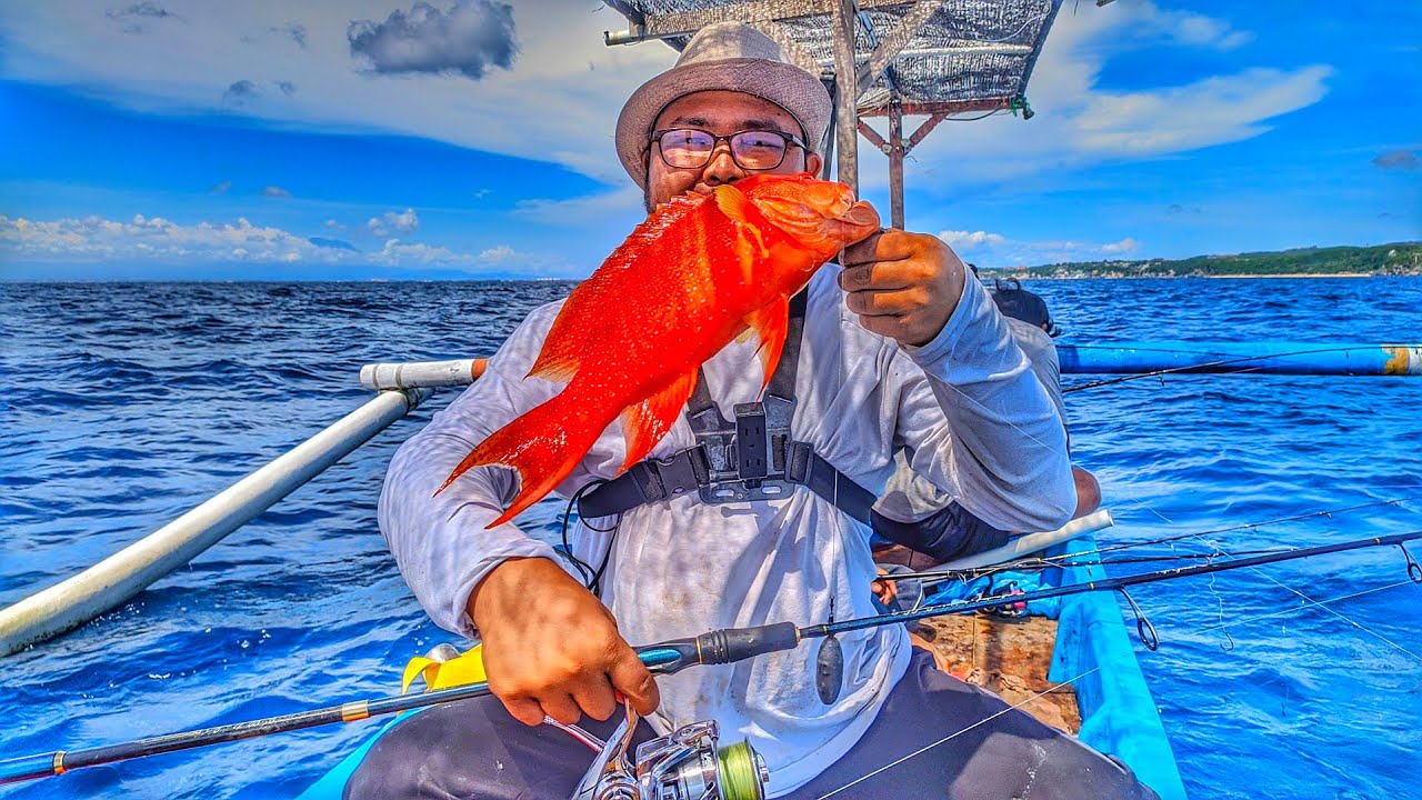 GETTING RED GROUPER FISH & JANGKI LONG LIPS AT ULUWATU FUN FISHING TRIP 16.03.2022