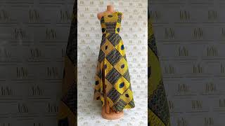 Bold. Regal. Unapologetically You.Introducing the Ŋkɔdodo Ankara One-Shoulder Gown #fashion