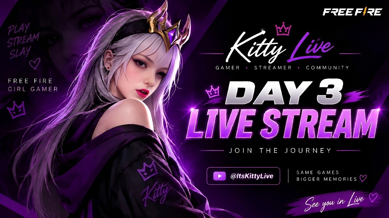 🔴 DAY 3 LIVE! 🔥 Free Fire Rank Push | Kitty Live #shortfeed #short #livestream