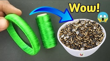Thread bangles making New model | Thread bangles | Silk thread bangles