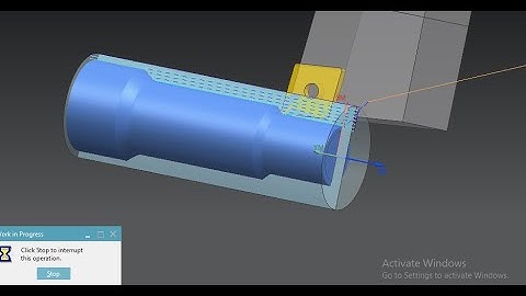 Nx rough turning operation