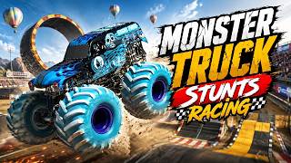 🔴MONSTER TRUCK STUNTS RACING 🔥 MEGA STUNTS & CRAZY JUMPS 😱 | LIVE 🔴 screenshot 2