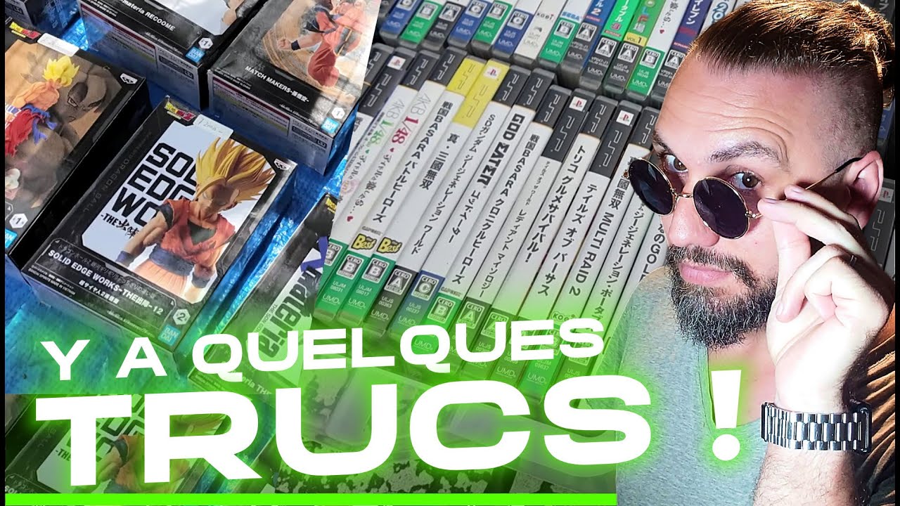 PETIT TOUR au VIDE GRENIER à TOKYO ! - VLOG JAPON Figurines Retrogaming