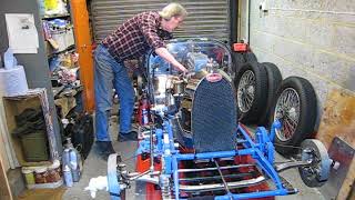 First time starting Bugatti Type 37 engine after major rebuild.