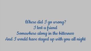 The Fray - How to Save a Life [Lyric Video