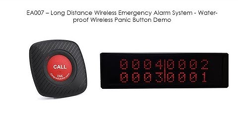 EA007 – Long Distance Wireless Emergency Alarm System - Waterproof Wireless Panic Button Demo