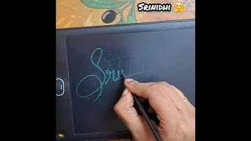 Srinidhi 🤩Name design sign ✍️ #Shorts #viral #cursive #calligraphy #sign #srinidhi  #signaturestyle