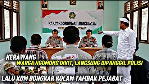 ASTAGA Kali DIBETON PEJABAT‼️Warga PROTES Malah DIPANGGIL POLISI, KDM TURUN