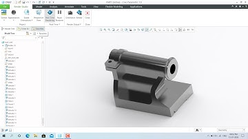 Tail Stock Body: Designing & Rendering in Creo Parametric 7.0