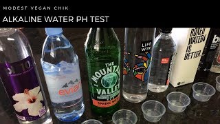 Alkaline Water pH Test on 12 Different Waters