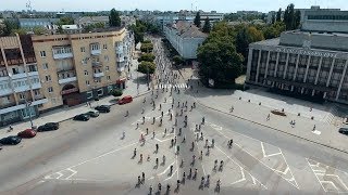 Житомир. Велодень 2017. Проезд колонны велосипедистов