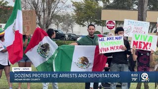 Group in Vero Beach protests ICE arrests, deportations