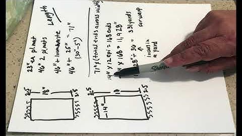 Warp Time Baby - Calculating the Warp and Weft