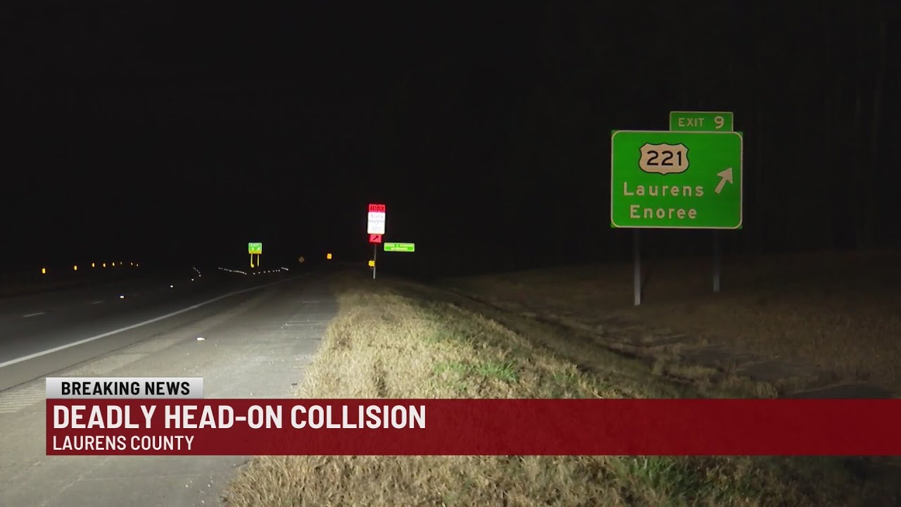 Two killed in wrong-way crash on I-385 in Laurens Co. - YouTube