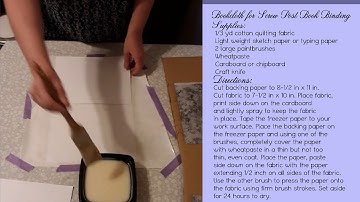 How to Make Bookcloth