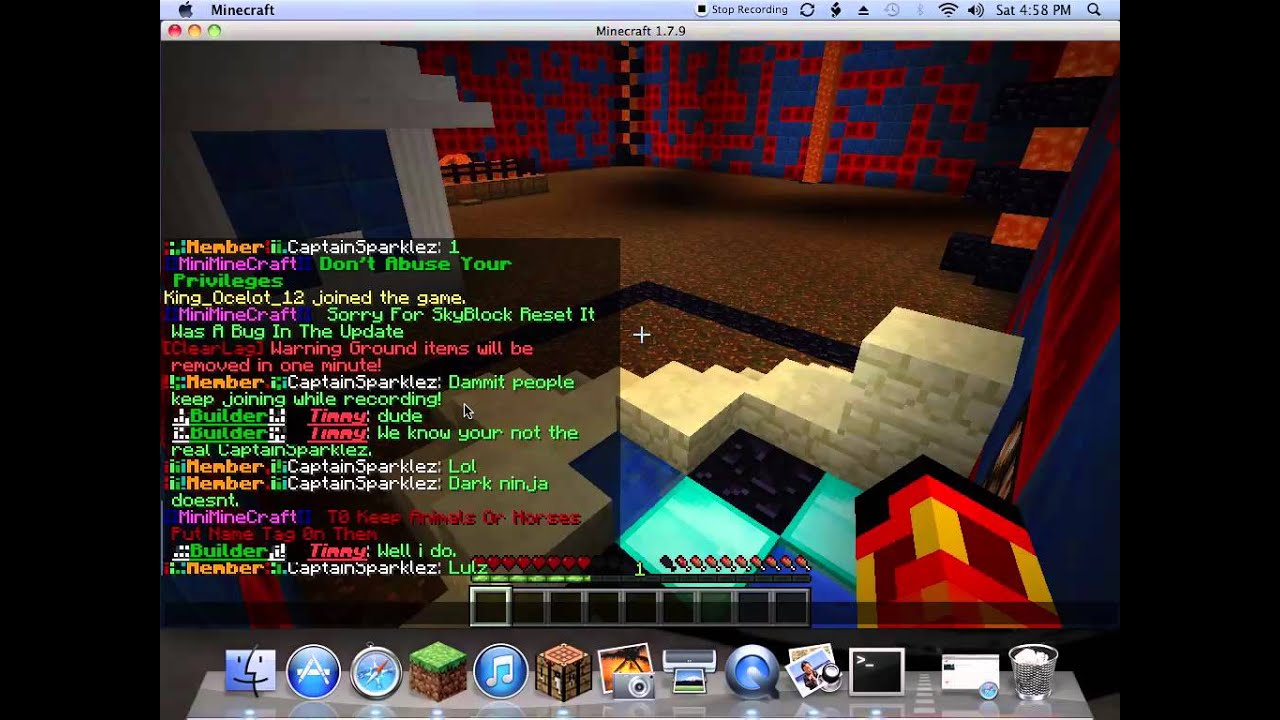 Captain sparkles and friends on a minecraft server - YouTube