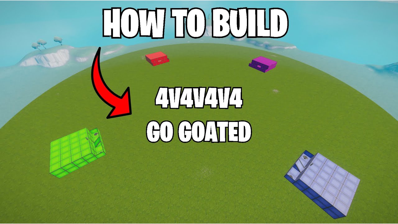 How To Build a ZONE WARS 4V4V4V4 Map 2024 GO GOATED ZONE WARS