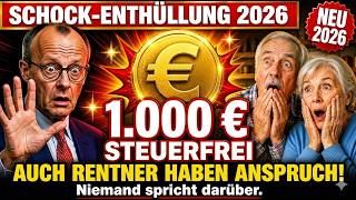 💥 SCHOCK  €1 000 Entlastungsprämie 2026 – Auch arbeitende RENTNER haben Anspruch!
