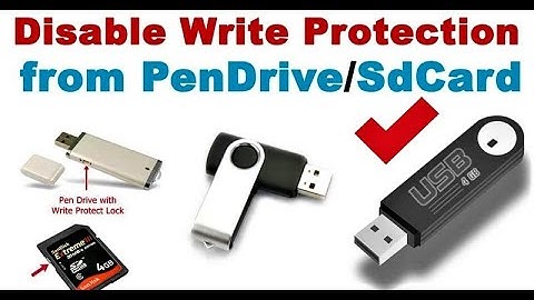 7 Ways to Remove Write Protection from Pen Drive or SD Card