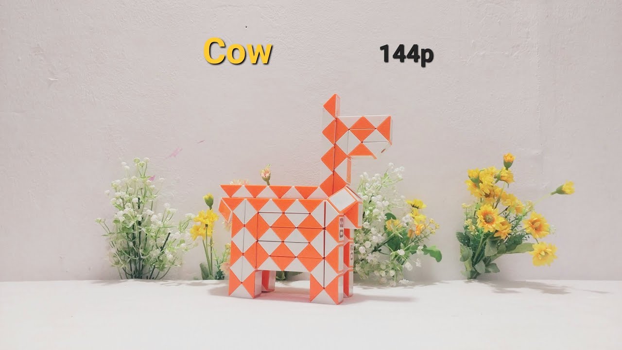 Головоломка «Волшебная змейка» или «Рубик Ран» 144 детали – Корова