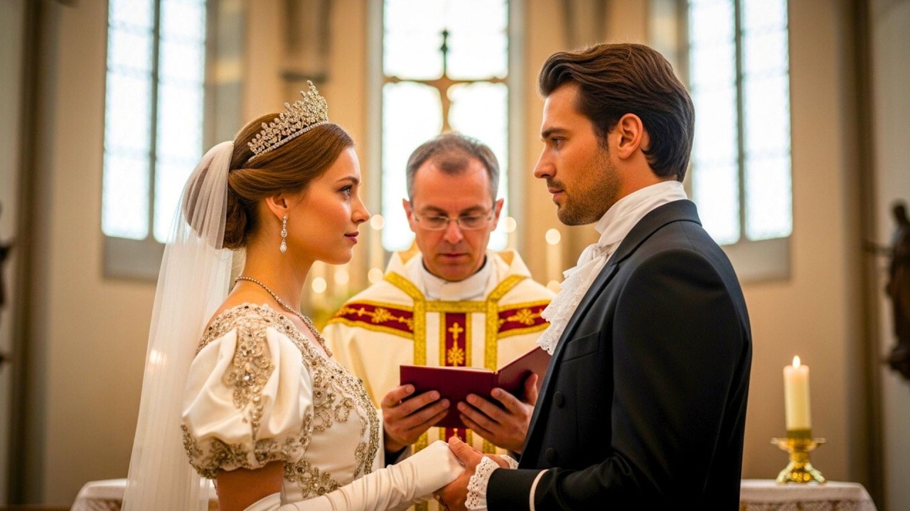 CÁSATE conmigo Princesa” dijo el DUQUE, poniéndose de pie en plena ceremonia