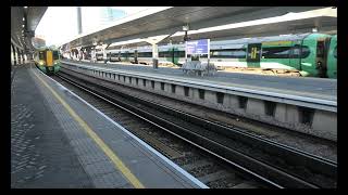 377444 A Class 377 Daparts From London Bridge Station On 12 Jan 2022.