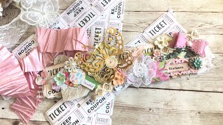 TICKET STRIP EMBELLISHMENTS |TOPPERS or BELLY BANDS | EASY & BEAUTIFUL 😍 | TUTORIAL| TAKE A LOOK